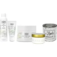 Therme Cadeauset Zen White Lotus Douche & Body Gefeliciteerd - Zen White Lotus Shower Foam - Zen White Lotus Body Butter - Snoepblikje Van Harte Gefeliciteerd