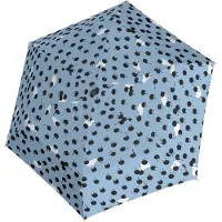 Knirps Paraplu U.200 Ultra Light Duomatic Rainy Day Ice Lichtblauw