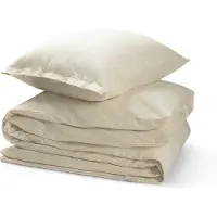 Yumeko Dekbedovertrek set Flanel 140x220 Natural - Eco, Bio & Fairtrade