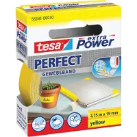 TESA Plakband Tesa textiel 19mmx2.75m geel | 10 stuks
