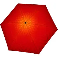 Doppler paraplu Carbonsteel Mini Slim Fusion Red / Yellow rood