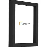 Lichtendonk Fotolijst - Strak Zwart - 3 cm hoog profiel - Fotomaat 50x70 - Ontspiegeld glas - Art.nr. 10106421850701