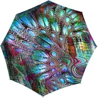 Doppler Paraplu Fiber Flex AC Umbrella Pavone Kleurrijke