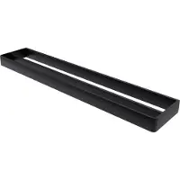 Haceka Handdoekhouder Dubbel Aline Black 60,8x3,5 cm Aluminium Mat Zwart
