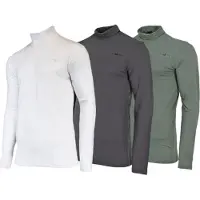 Campri 3-Pack - Skipully - Wintersportpully - Heren - White/Charcoal-marl/Jungle green (646) - maat 3XL