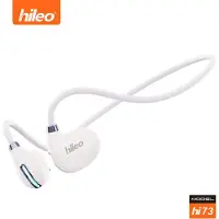 Hileo hi73 - Draadloze Oordopjes - Koptelefoon - Air Conduction – Wit - Sport - Open-Ear - Bluetooth V5.3 oordopjes – Draadloze oortjes – Geschikt voor IOS/Android