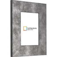 Lichtendonk Fotolijst - IJzer Industrieel - 6 cm breed profiel - Fotomaat 100x100 - Ontspiegeld ACRYLITE - Art.nr. 1011554201001003