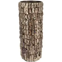 Daan Kromhout NEPAL IRON VAAS BIRCH MOSAIC 13X13X36CM