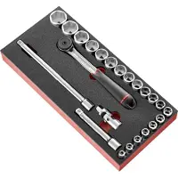 Facom module foam 1/2" doppen 6 kant en ratel - l3 - MODM.S161-36