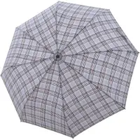 Doppler paraplu Carbonsteel Duomatic Magic Karo Grey grijs veelkleurig