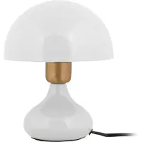 Leitmotiv Tafellamp BINC, vorm van een paddenstoel, diameter 17,5 cm, wit
