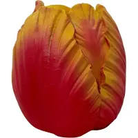 Daan Kromhout Toulon Burning Flame Rood Geel vaas, tulpenvaas 9x9x10 cm nr 2.