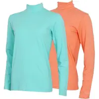 Campri 2-Pack - Skipully - Wintersportpully - Dames - Aruba blue/Salmon (652) - maat L