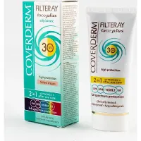 Coverderm Filteray Gezicht Plus Vette Acnehuid Zacht Bruin SPF 30 50 ml