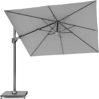 Platinum Zweefparasol Voyager T2 Light grey (270 x 270 cm)