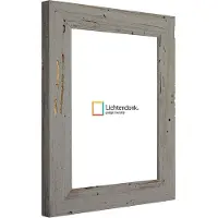 Lichtendonk Fotolijst - Fotokader Grijs Verouderd Hout - met echte houtworm gaatjes - Fotomaat 42x59,4 - Ontspiegeld glas - Art.nr. 10099684425941