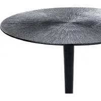 Beliani EUCLA - Bijzettafel - Zwart - Aluminium
