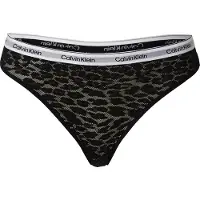 Calvin Klein Underwear String zwart / wit