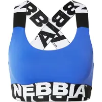 Nebbia Criss Cross Iconic Medium Support Sports Top Blauw XS Vrouw