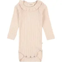Lil´ Atelier Rompertje/body 'NBFRACHEL' wolwit