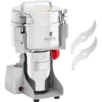 Royal Catering Elektrische kruidenmolen - 2000 g - 21 x 9.5 cm - 3400 W - digitaal -