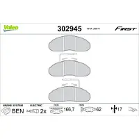 Valeo 302945 Remblokken