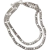Urban Classics Ketting 'Figaro' zilver