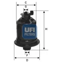 Ufi 31.592.00 Brandstoffilter