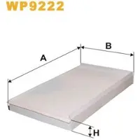 WIX FILTERS WP9222 Interieurfilter