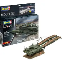 Wittmax Modelbouwpakket Militaire voertuigen - 63297 A22 Churchill A.V.R.E. - WWII Britse Gevechtstechnische Tank - Model Set Plastic - 1:76 -