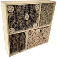 Garden Spirit Insectenhotel 4-vaks - Insectenhuis - - Houtkleur - I