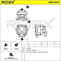 RIDEX 689C0245 Bobine