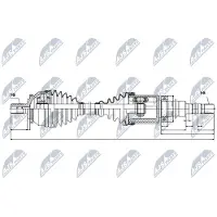 NTY NPW-VV-020 Aandrijfas