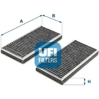 Ufi 54.283.00 Interieurfilter