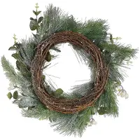 Beliani JURMU - Krans - Groen - Dennenhout