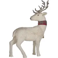 Beliani MUSTOLA - Decofiguur - Wit - 51 cm - Nepbont