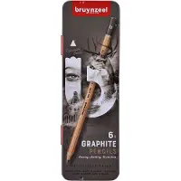 Bruynzeel Grafietpotlood Expression set à 6 breedtes grijs | 6 stuks