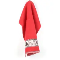 Bunzlau Castle keukendoek Birds red