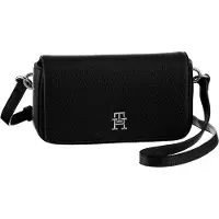 Tommy Hilfiger Schoudertas zwart / zilver
