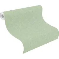 Rasch Vliesbehang Uni Groen 10.05m x 0.53m - Stijlvol Textuur
