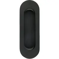 HDD pro Schuifdeurkom Inkapschelp Hdd Ovaal Blind Zwart