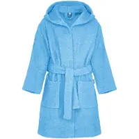 Playshoes badstof badjas lichtblauw unisex | Maat: 110/116