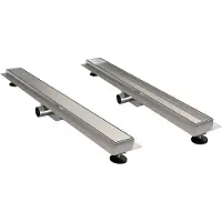 Alvoro Evo Douchegoot Rvs Met Zero/tegelrooster - 70cm - Douche, Douchegoten