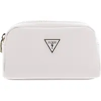 GUESS Double Zip Dames Toilettas - Stone - One Size