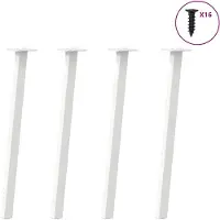 vidaXL Console tafelpoten 4 st 72 cm staal wit