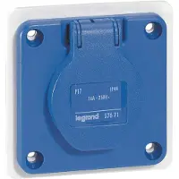 Legrand P17 Inbuilt Socket 230V 16A 2P+PA IP54 - 057671