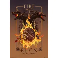 Grupo Erik Poster House of the Dragon - Fire Will Reign 61x91,5cm