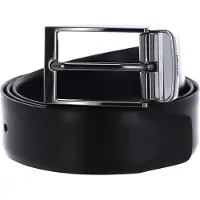 JOOP! Leren Riem Adjustable Coll. Belt 3,5 CM W115 Black-D`Blue Zwart Donkerblauw