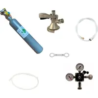 Ich-zapfe Accessoirepakket voor biertap 1-kraan - met fustkoppeling Type A, CO2-fles 0,5 kg