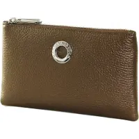 Mandarina Duck Leren Utensil zak Mellow Lux Pouch Bronzo Brons